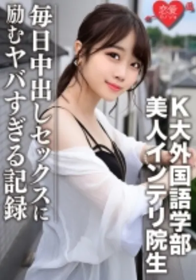 【流出】K大外国語学部 人気配信主のリアル彼女と噂の美人インテリ院生 プライベートハメ撮り映像ついに流出!!毎日中出しセックスに励むヤバすぎる記録