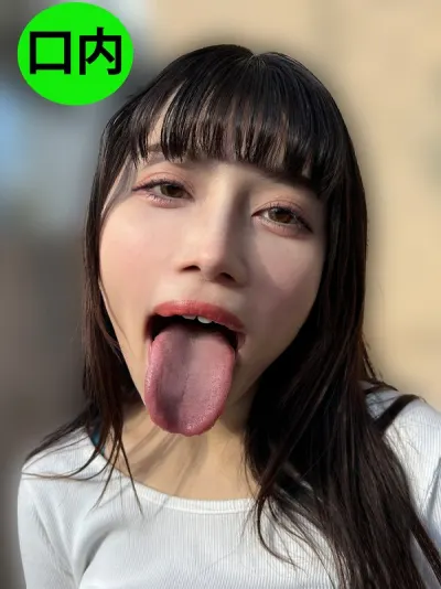 街角で声をかけて口内観察させてもらう アパレル関係 ひなみちゃん