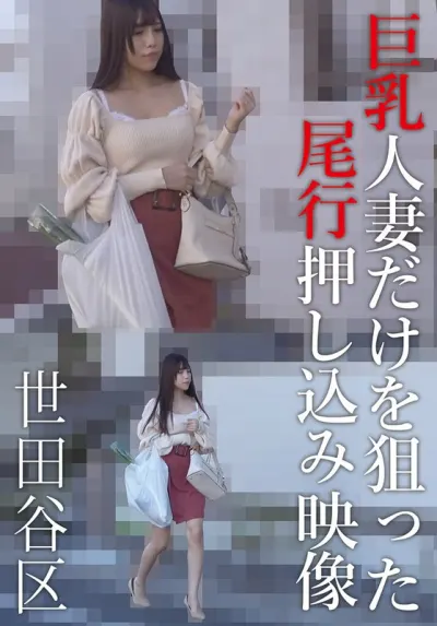巨乳人妻だけを狙った尾行押し込み映像 世田谷区